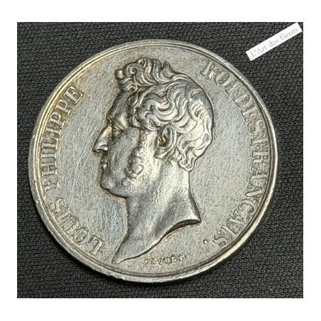 jeton argent Louis Philippe Ch. commerce de Rouen (lampe), lartdesgents.fr