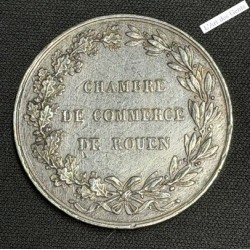 jeton argent Louis Philippe Ch. commerce de Rouen (lampe), lartdesgents.fr
