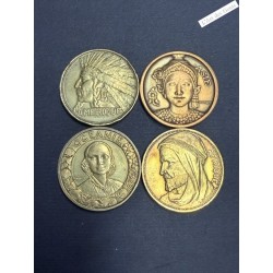 Jetons 1931 AMERIQUE, AFRIQUE, ASIE, OCEANIE- EXP. COLONIALE INTERNATIONALE 1931,  lartdesgents.fr
