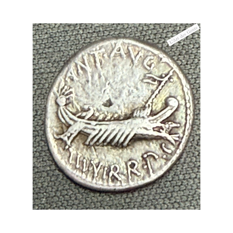 Romaine - Denier IIème légion Marc Antoine 32-31 av. J.-C, lartdesgents.fr