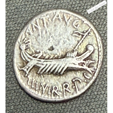 Romaine - Denier IIème légion Marc Antoine 32-31 av. J.-C, lartdesgents.fr