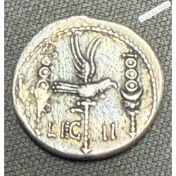 Romaine - Denier IIème légion Marc Antoine 32-31 av. J.-C, lartdesgents.fr