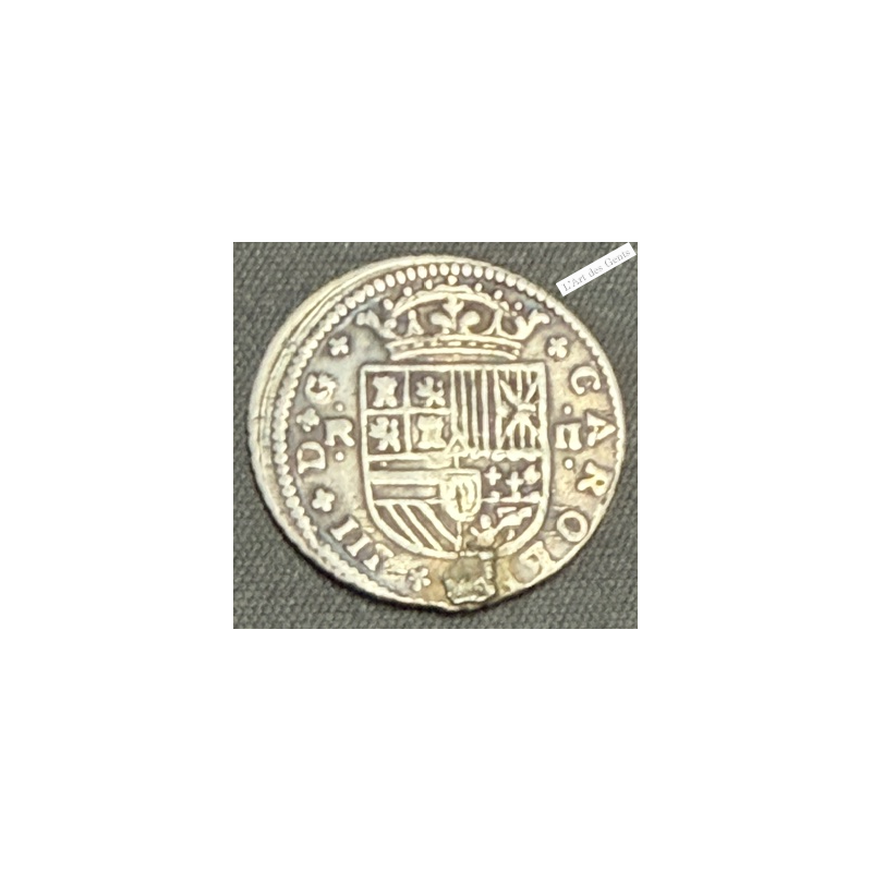 ESPAGNE *2 Reales 1710 Charles III (Pretendent) Barcelone, lartdesgents.fr