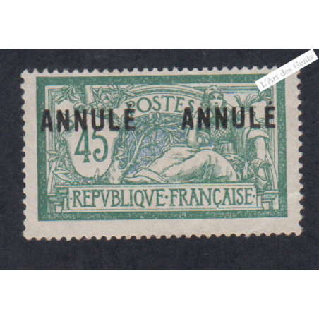 Timbre n°143-CI 2  - Cours Instruction - Type Merson -  Neuf* -signé - cote 126 Euros lartdesgents.fr