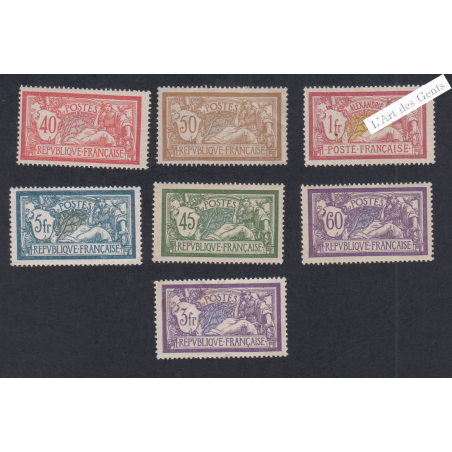 Lot de 7 Timbres Type Merson -  Neufs* - cote 366 Euros lartdesgents.fr