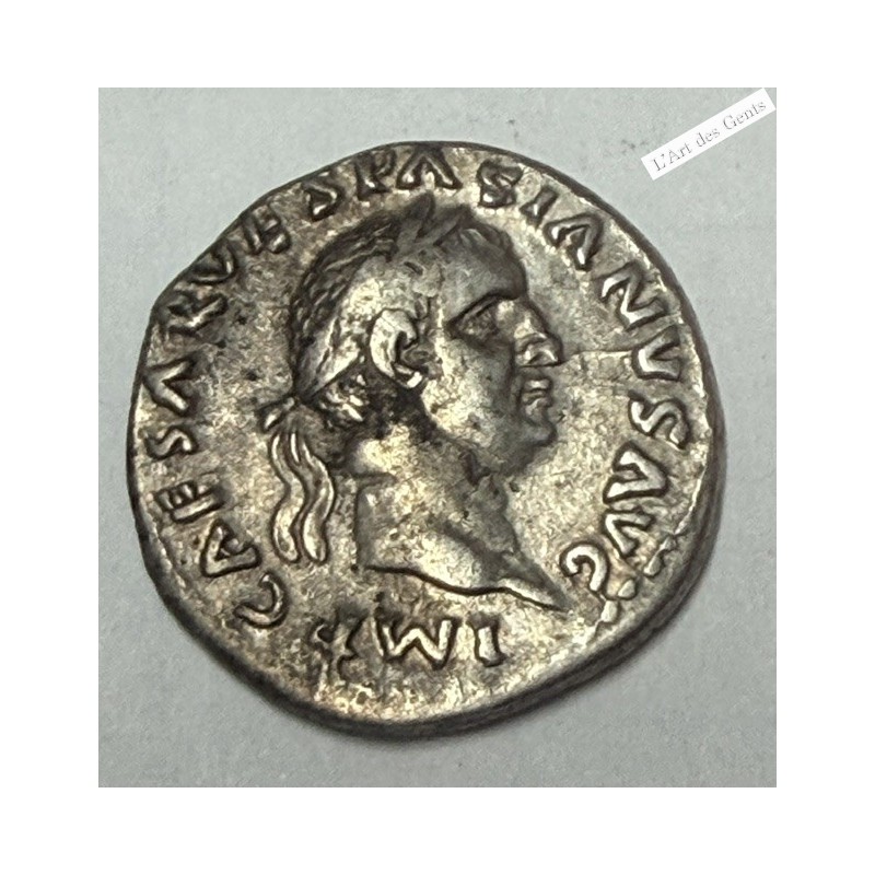 Romaine - Denier Vespasien 70 ap. J.-C, lartdesgents.fr