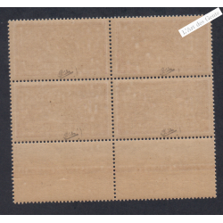 Bloc de 4 Timbres n°121f - GC- Merson - Neufs** - Signés - cote 1200 Euros - lartdesgents.fr