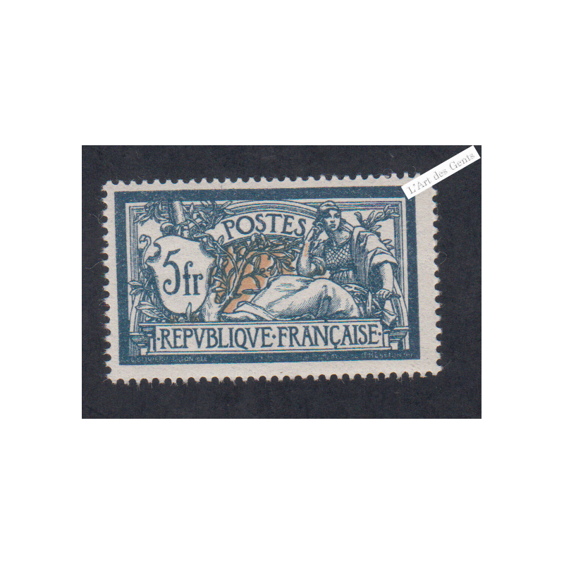 Timbre n°123  Type Merson - Neuf** - Signé - cote 370 Euros lartdesgents.fr