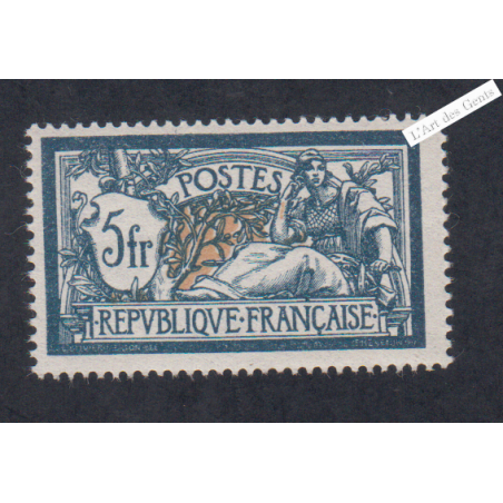 Timbre n°123  Type Merson - Neuf** - Signé - cote 370 Euros lartdesgents.fr