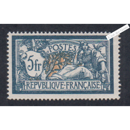Timbre n°123  Type Merson - Neuf** - Signé - cote 370 Euros lartdesgents.fr