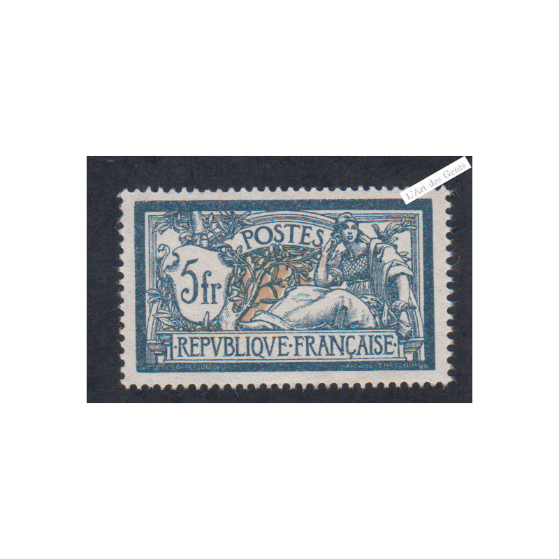 Timbre n°123  Type Merson - Neuf** - Signé - cote 370 Euros lartdesgents.fr