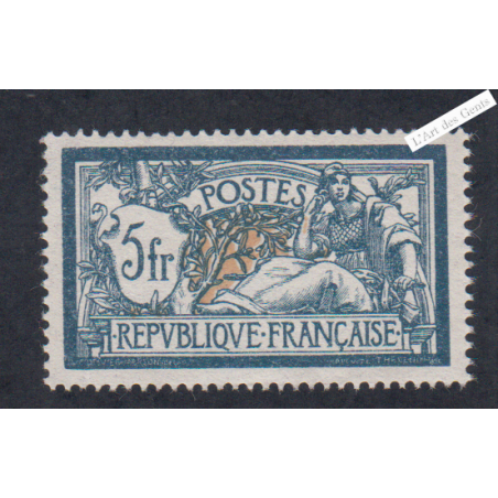 Timbre n°123  Type Merson - Neuf** - Signé - cote 370 Euros lartdesgents.fr