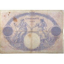 50 Francs Bleu et Rose 29-09- 1922  TB  Fayette 14.35