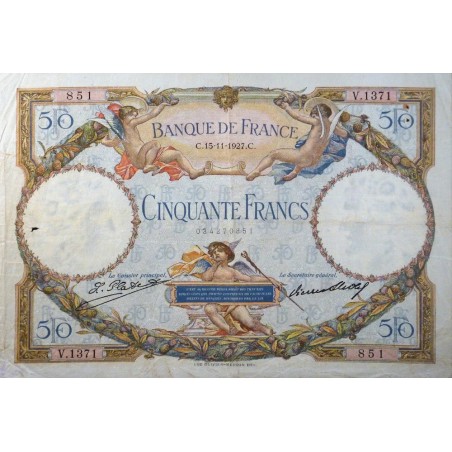 50 Francs Luc Olivier Merson 15-11-1927  TTB  Fayette 15.1