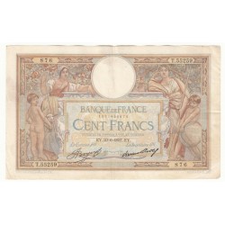 100 Francs Luc Olivier Merson 30-06-1937 TTB  Fayette 24.16