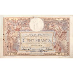 100 Francs Luc Olivier Merson 17-02-1938 TTB-  Fayette 25.11
