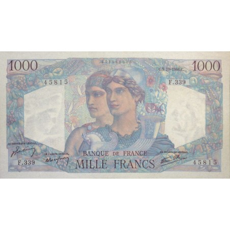 1000 Francs Minerve et Hercule 03-10-1946 P/NEUF Fayette 41.17