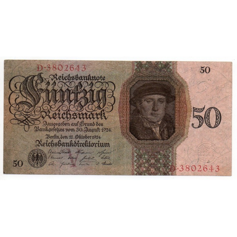 ALLEMAGNE 50 Reichs mark 11 Oct 1924 Ros 170